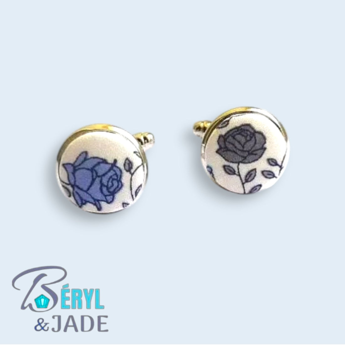 BOUTONS de MANCHETTE personnalisés avec du Tissu Liberty
