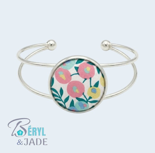 BRACELET JONC Tissu Liberty Wiltshire - Pour une cérémonie