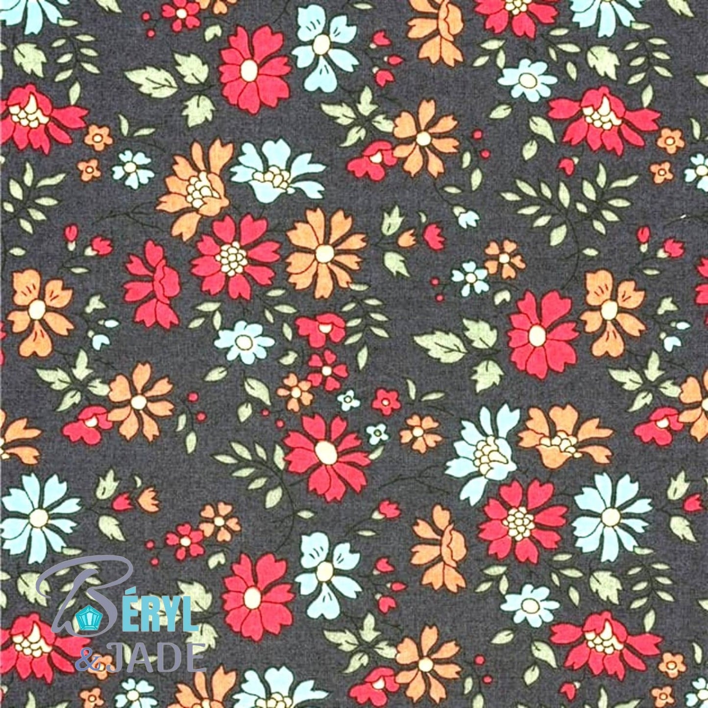 BOUTONS de MANCHETTE  Tissus Liberty aux fonds sombres