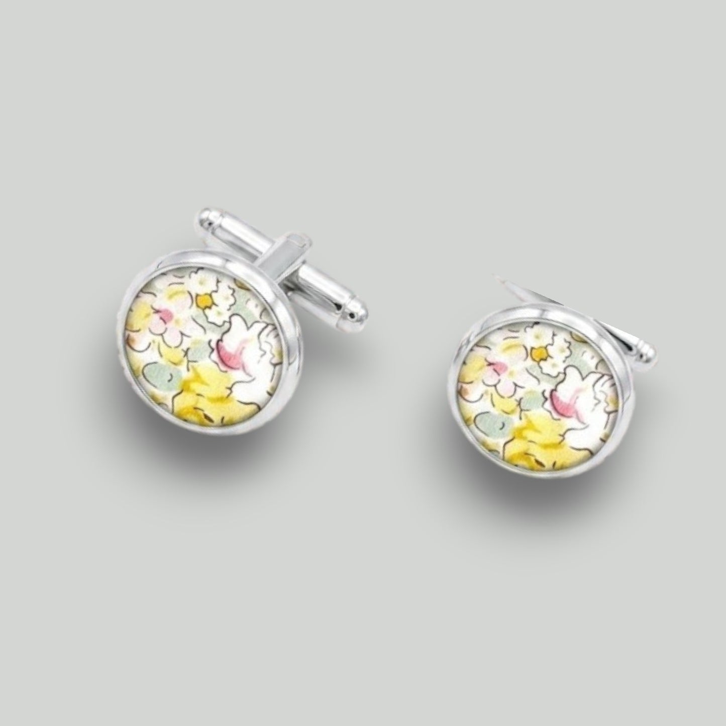 BOUTONS de MANCHETTE Tissu Liberty, Collection cocktails fruités