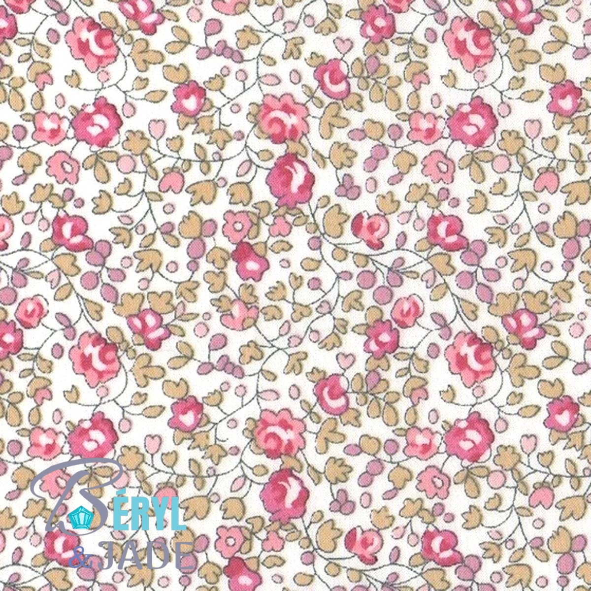 CLOUS D'OREILLE tissu Liberty et acier - couleurs fruitées
