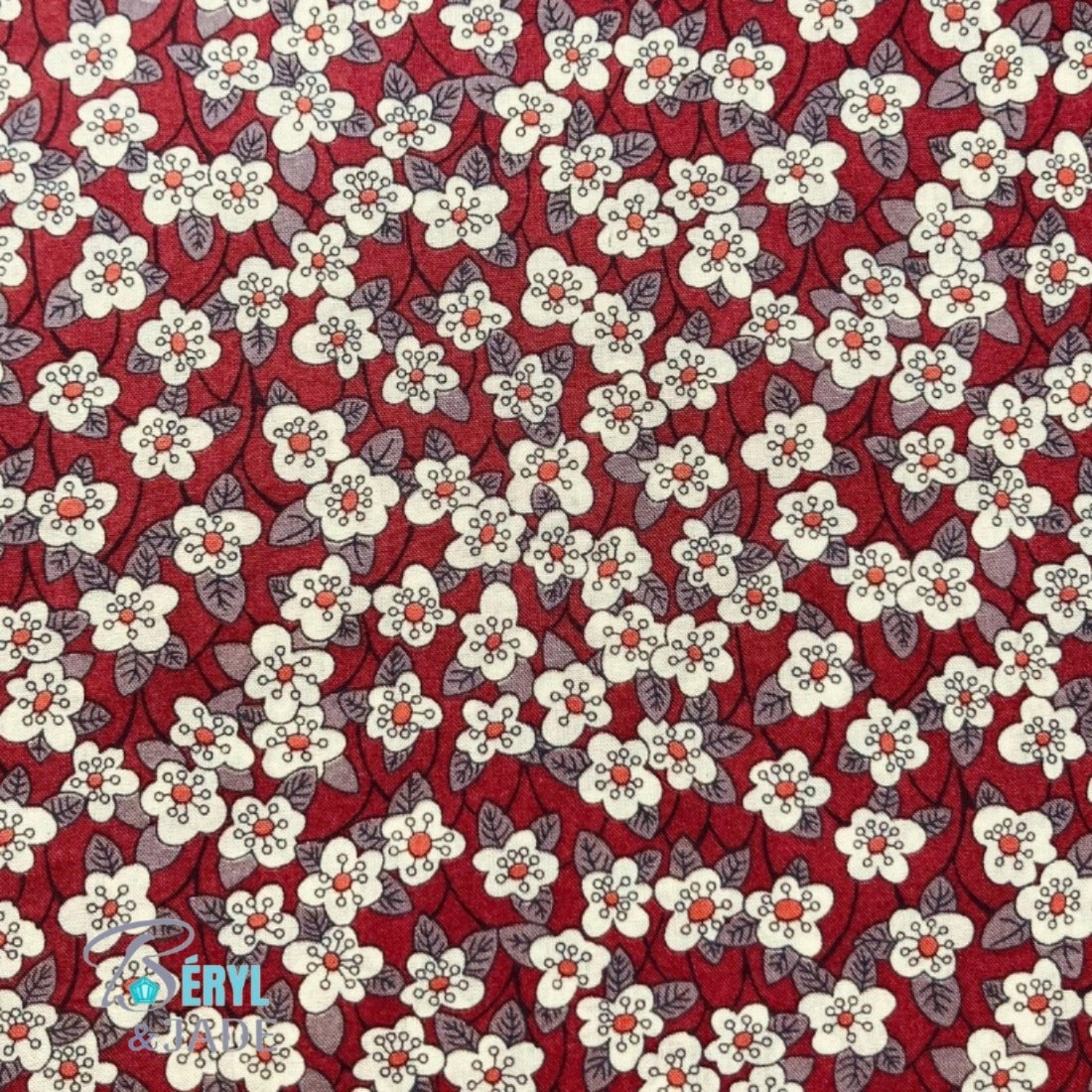 CLOUS D'OREILLE tissu Liberty et acier - couleurs sombres