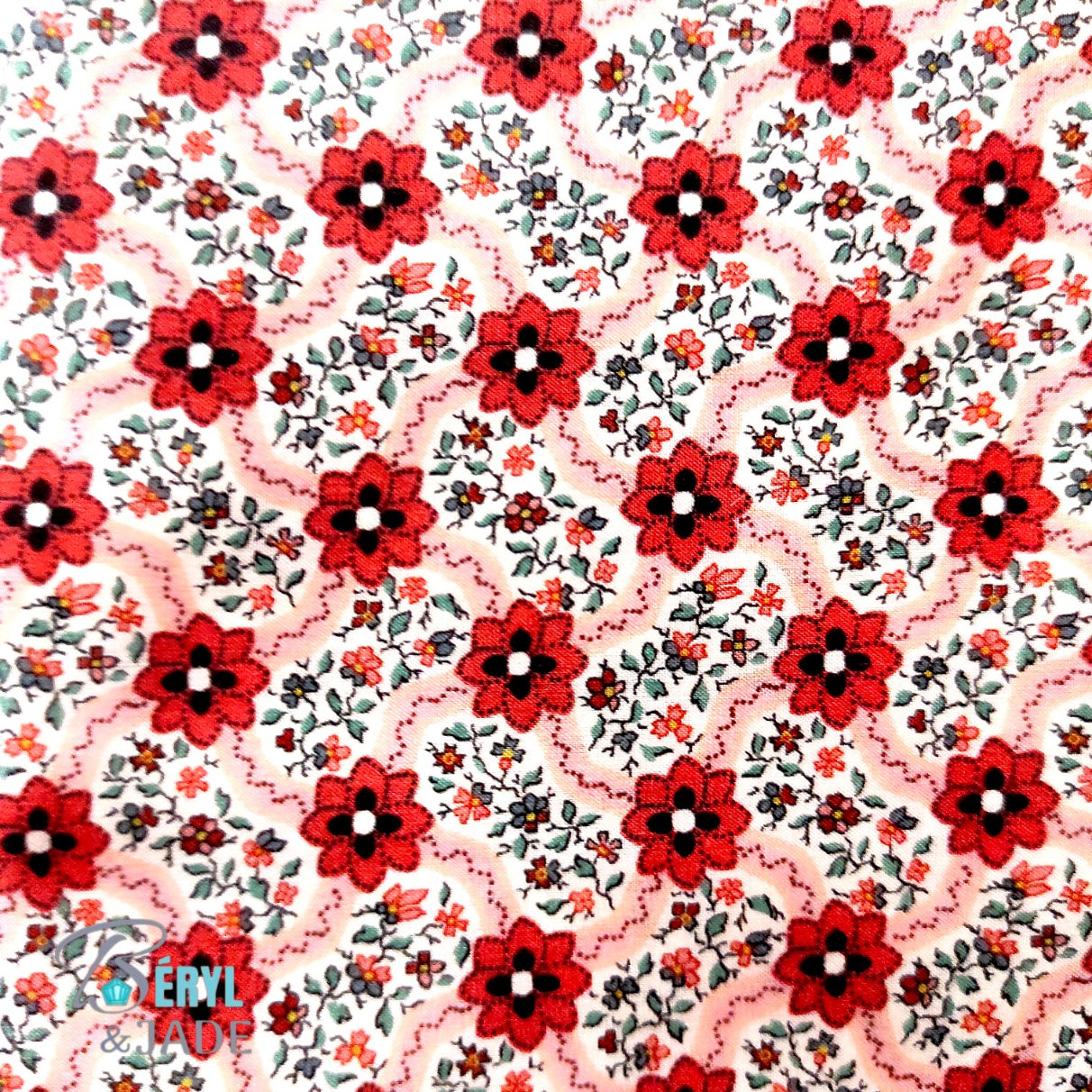 BAGUE Tissu Liberty et Acier couleurs fruitées