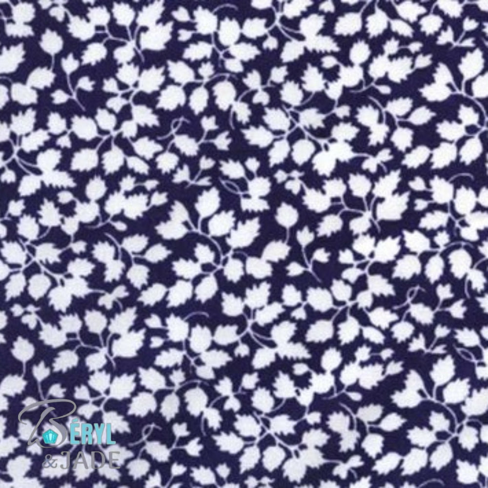 Boucles d'oreille tissu Liberty et acier - Forme triangulaire
