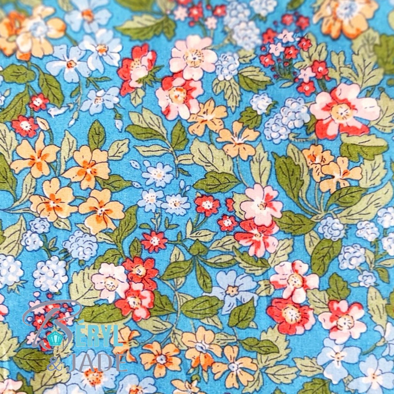 BAGUE Tissu Liberty et Acier couleurs fruitées