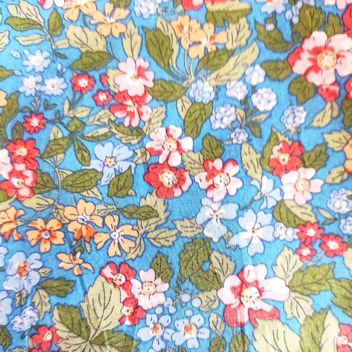 BRACELET tissu Liberty et Acier : Collection " Couleurs Fruitées "