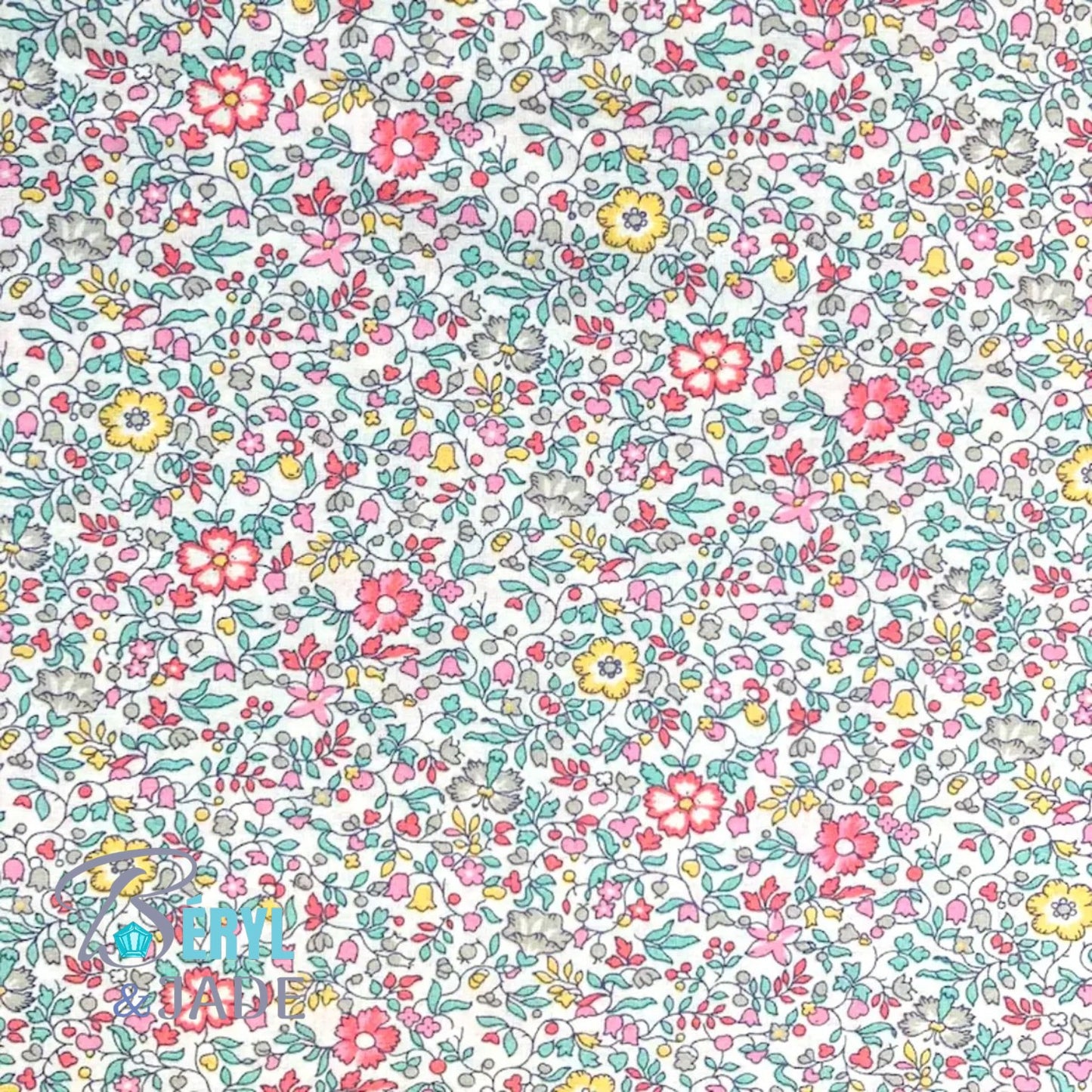 Lot de 12 Boutons Boule tissu Liberty 12 mm