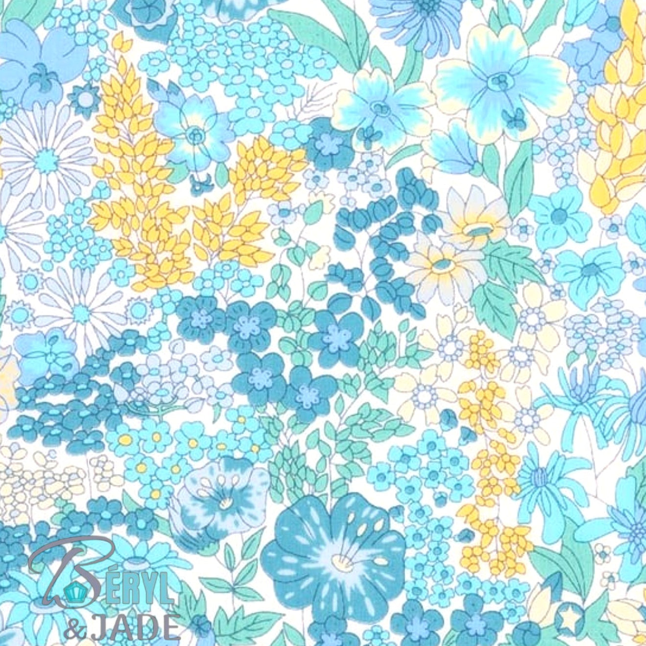 Boucles d'oreille tissu Liberty et acier - Forme triangulaire