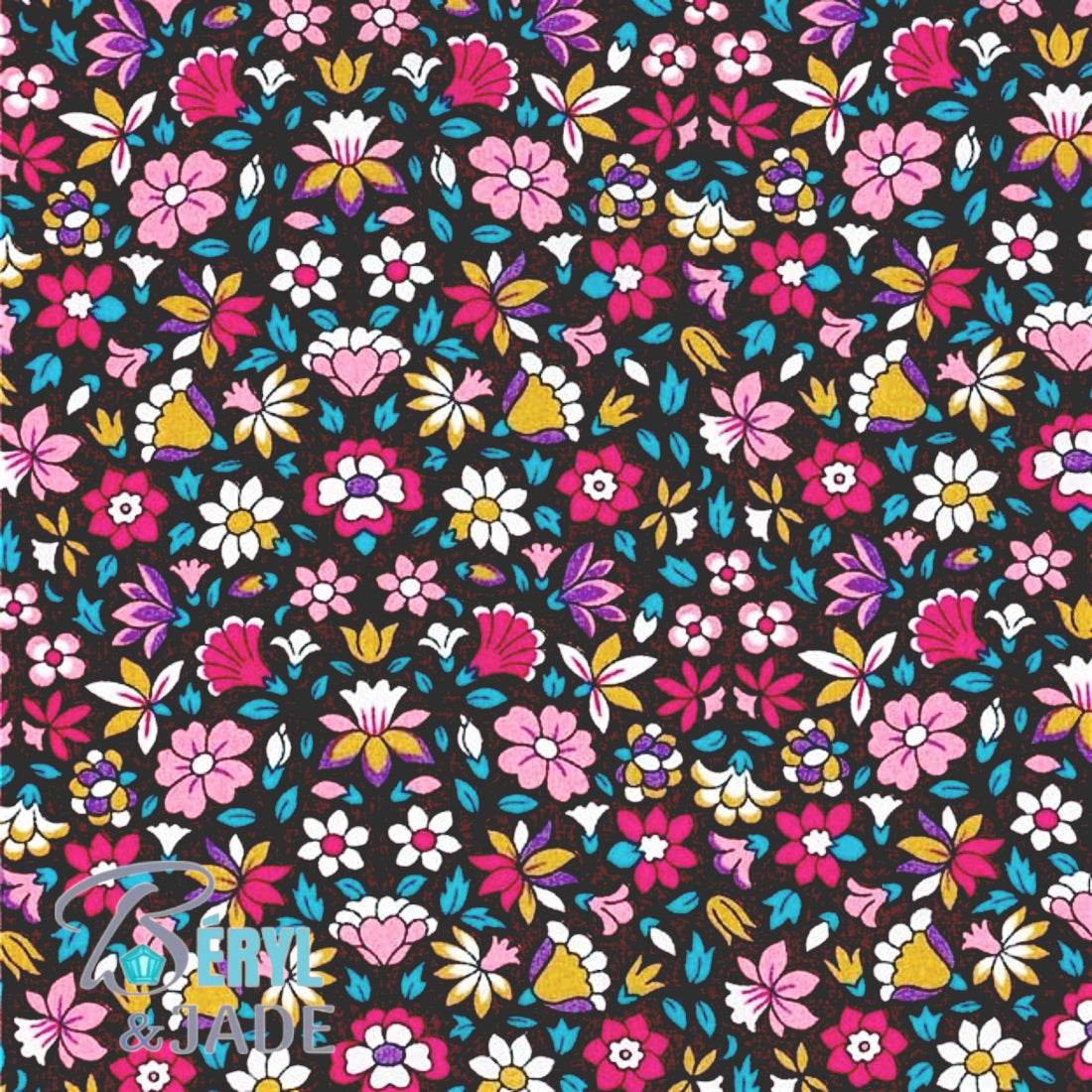 CLOUS D'OREILLE tissu Liberty et acier - couleurs fruitées