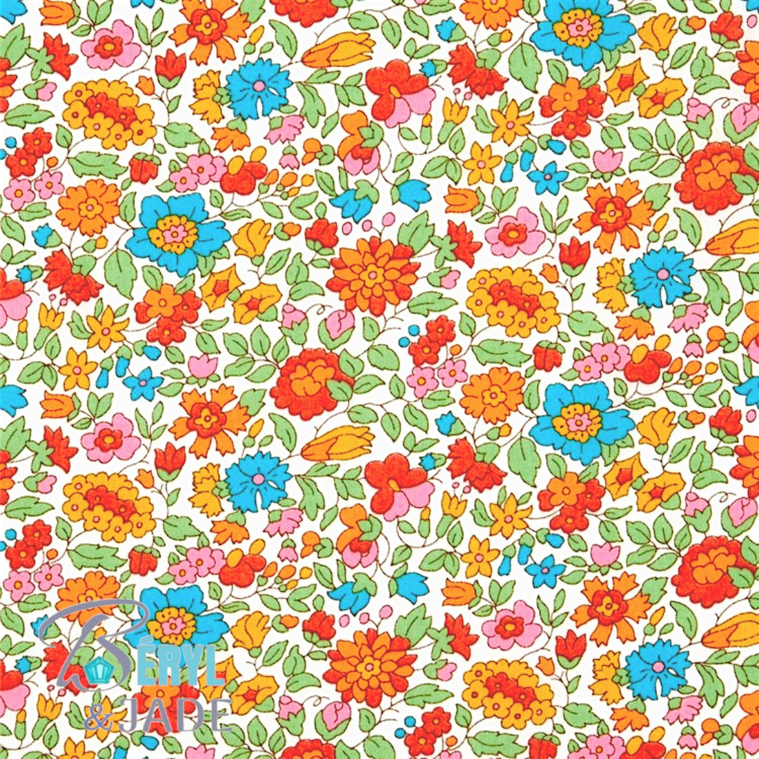 CLOUS D'OREILLE tissu Liberty et acier - couleurs fruitées