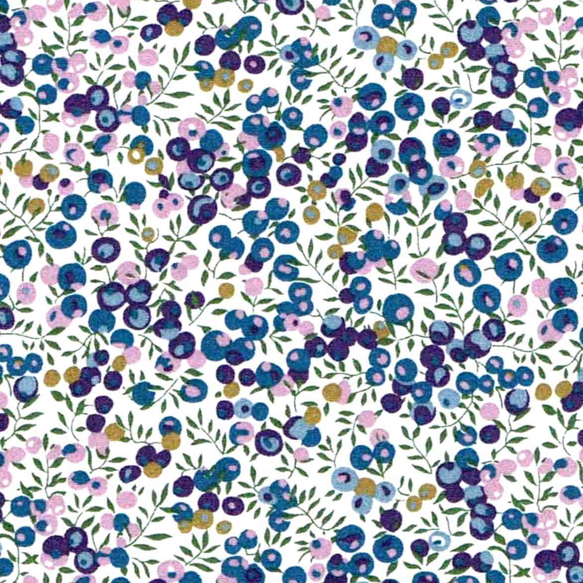 BRACELET tissu Liberty et Acier : Collection " Couleurs Fruitées "