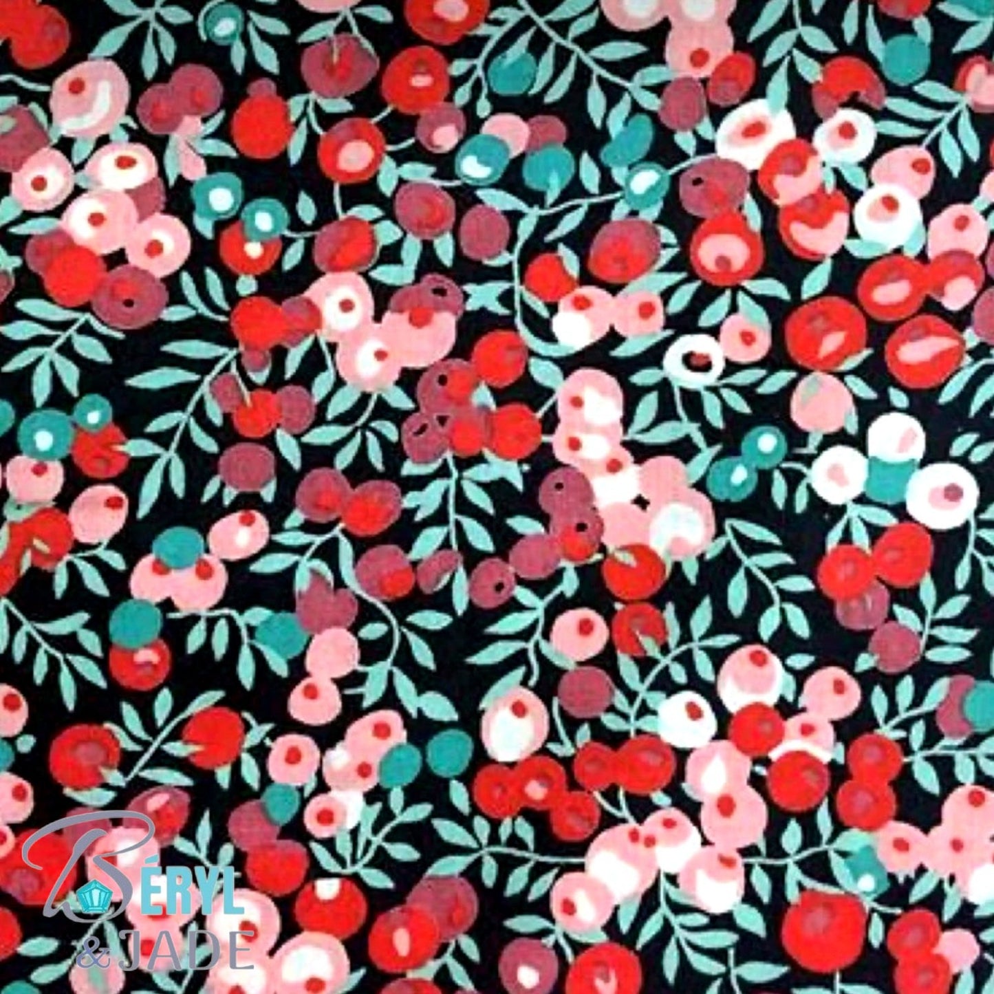 BAGUE Tissu Liberty Wiltshire et Acier