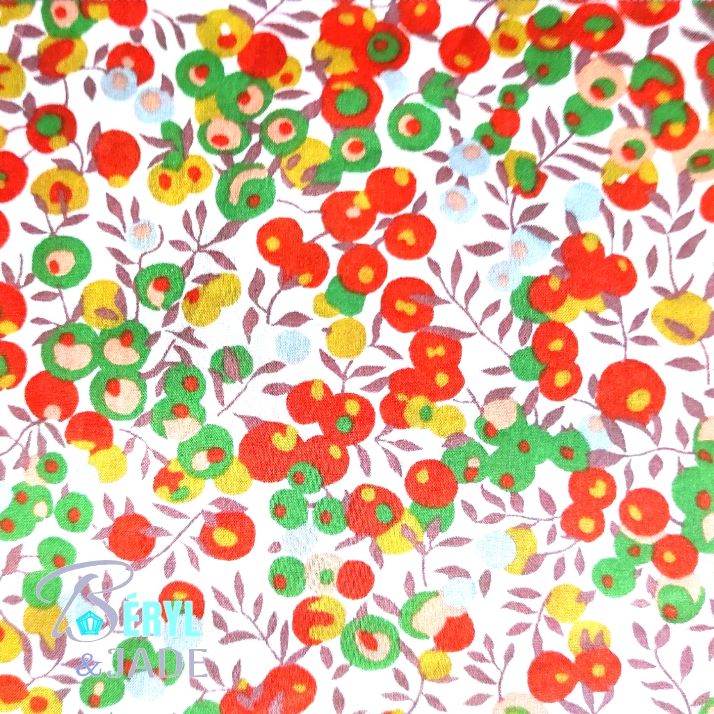 BOUTONS de MANCHETTE Tissu Liberty, Collection cocktails fruités
