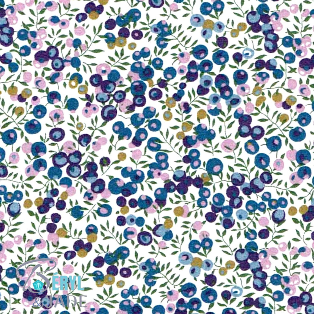 Boucles d'oreille pendantes tissu Liberty et acier - Collection Couleurs fruitées