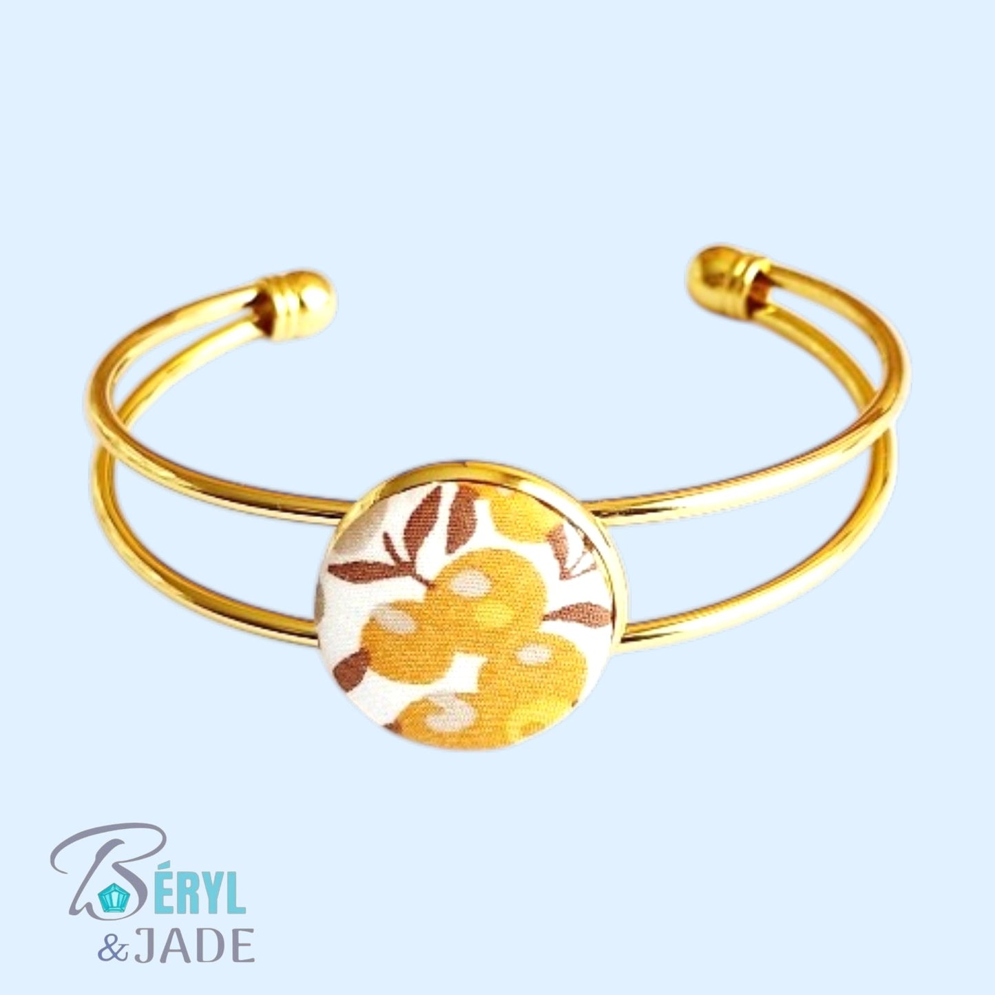 BRACELET JONC Tissu Liberty Wiltshire - Pour une cérémonie