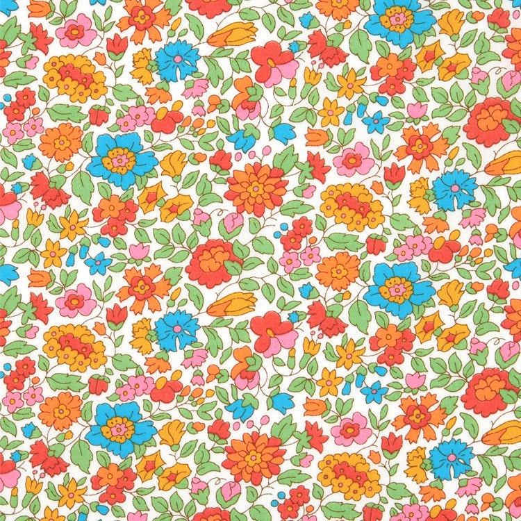 BRACELET tissu Liberty et Acier : Collection " Couleurs Fruitées "